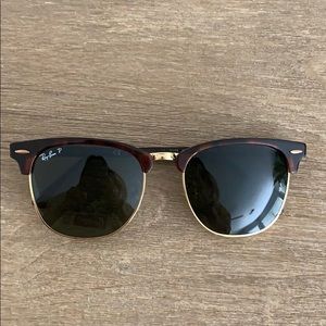 Ray ban POLARIZED clubmaster sunglasses